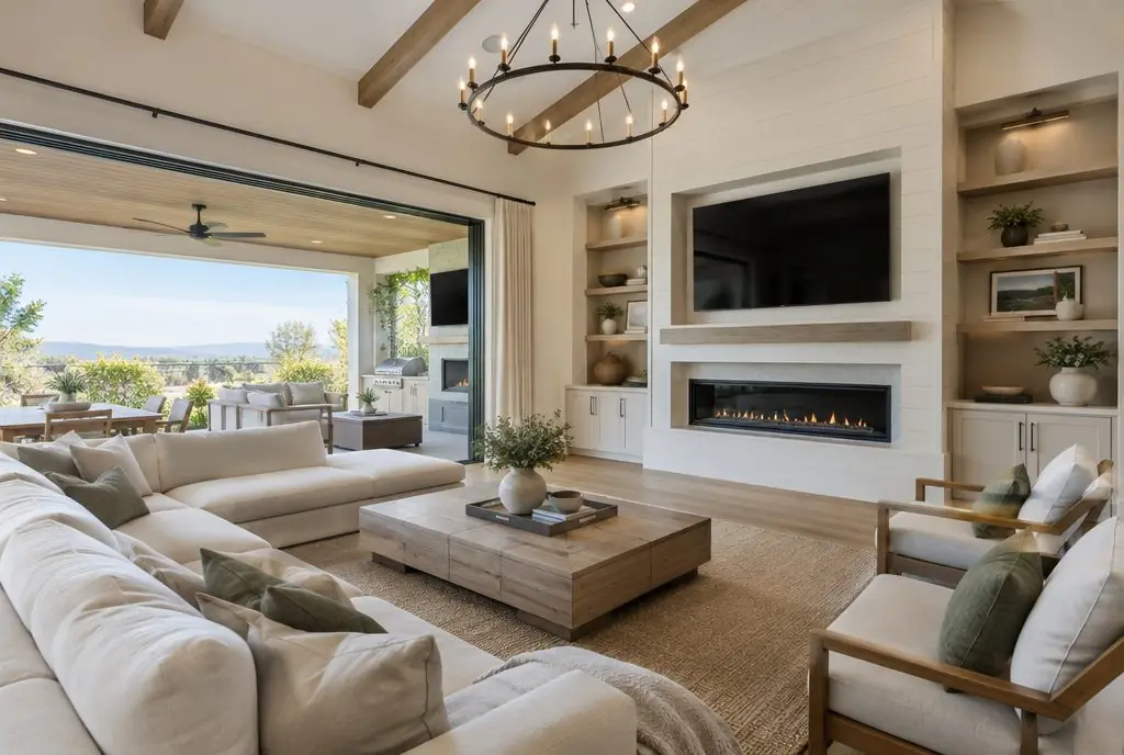 TV mounted in a typical Great Park home — TV Mounting Studio Irvine