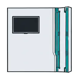 Schematic: Steel studs (common in condo and podium buildings)