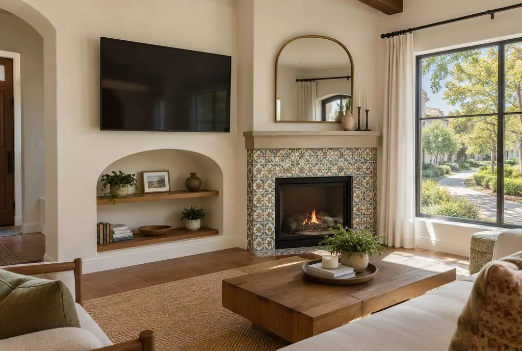 TV mounted in a typical Westpark home — TV Mounting Studio Irvine